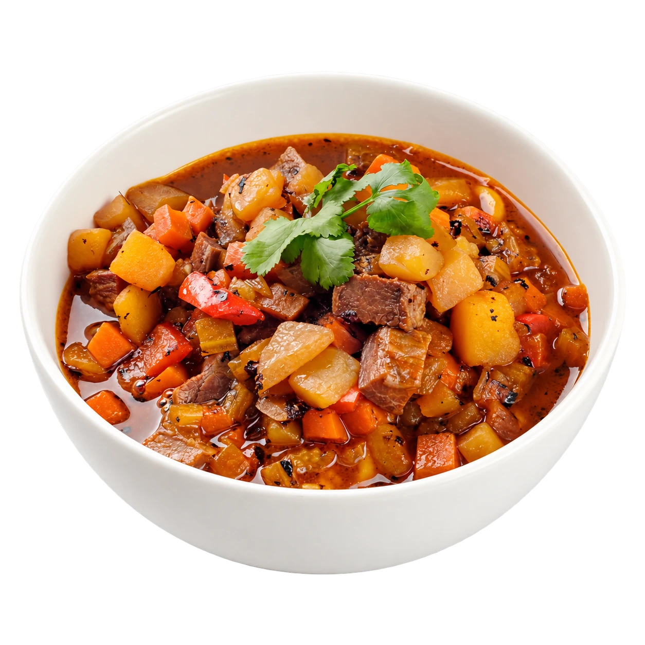 Лагман с мясом яка (тибетского высокогорного быка)